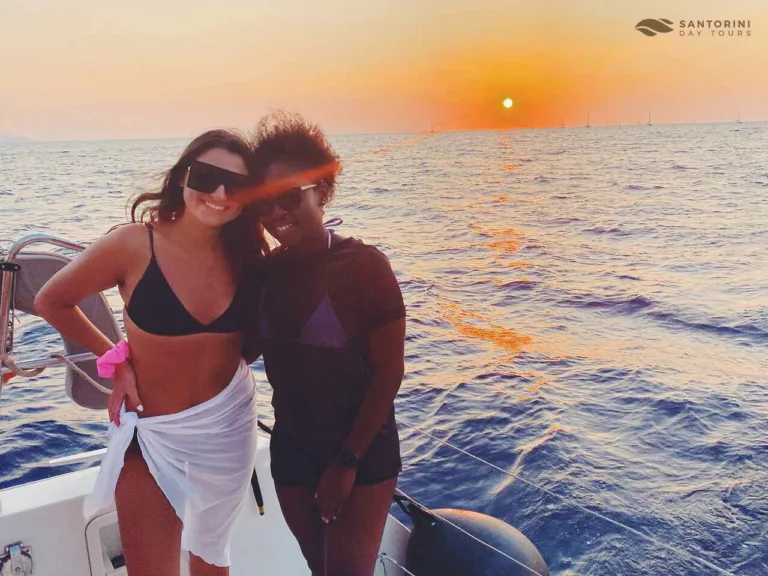 Luxury Santorini Sunset Cruise to Ammoudi Pier