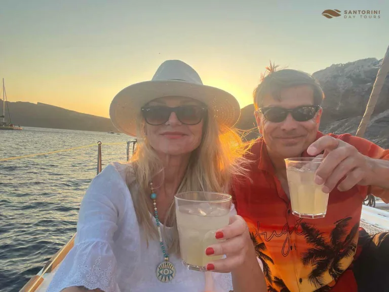 Luxury Santorini Sunset Cruise to Ammoudi Pier