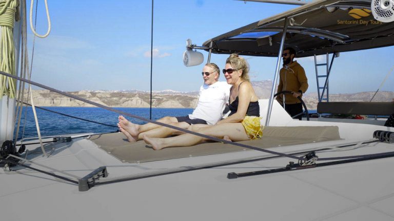 Santorini Private Boat Tour with Luxury Catamaran