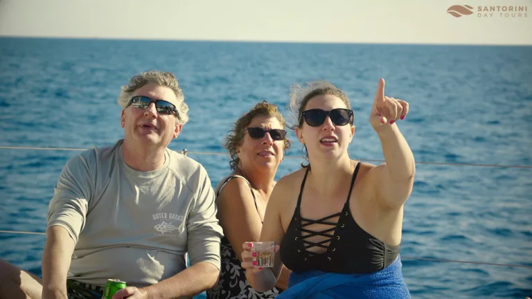 Santorini Cruise Port: 4-Hour Private Caldera Cruise with Luxury Catamaran