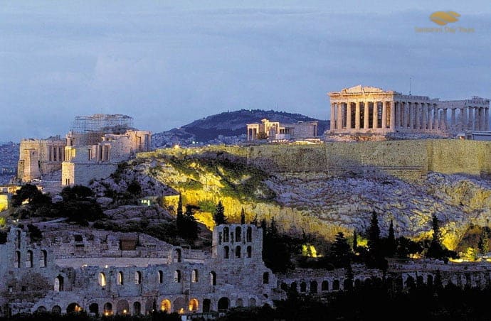 Kea to Athens Helicopter flight