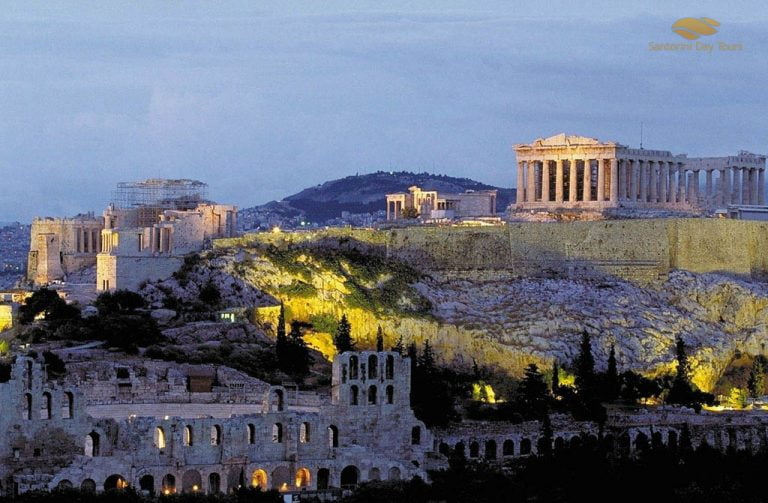 Helicopter from Athens to Santorini
