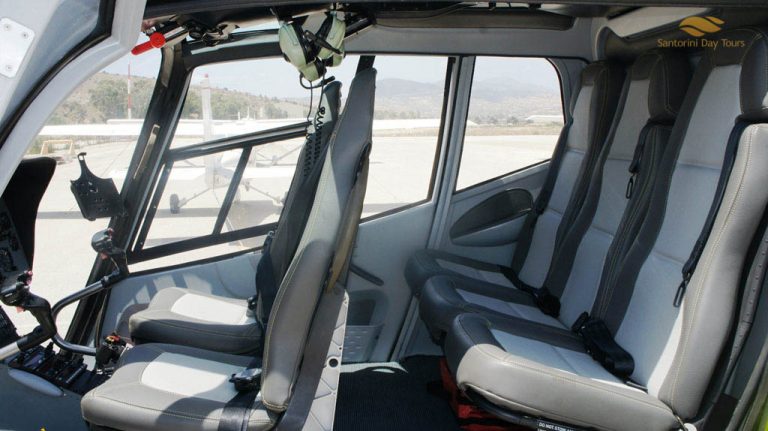 Helicopter from Athens to Santorini