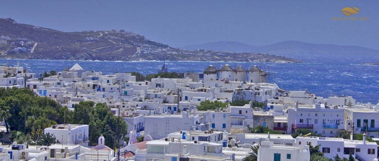 Santorini to Mykonos Helicopter Flight